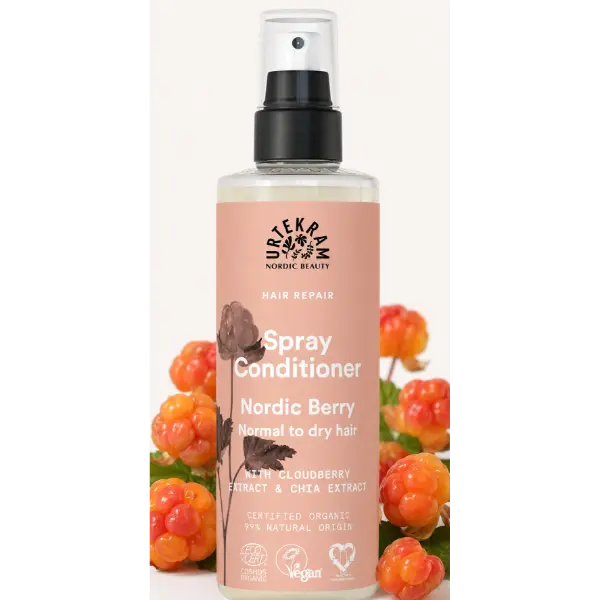 Conditioner Μαλλιών Σε Σπρέι Nordic Berry Για αναδόμηση – Σε Στεγνά & Βρεγμένα Μαλλιά 250ml - URTEKRAM - Image 2