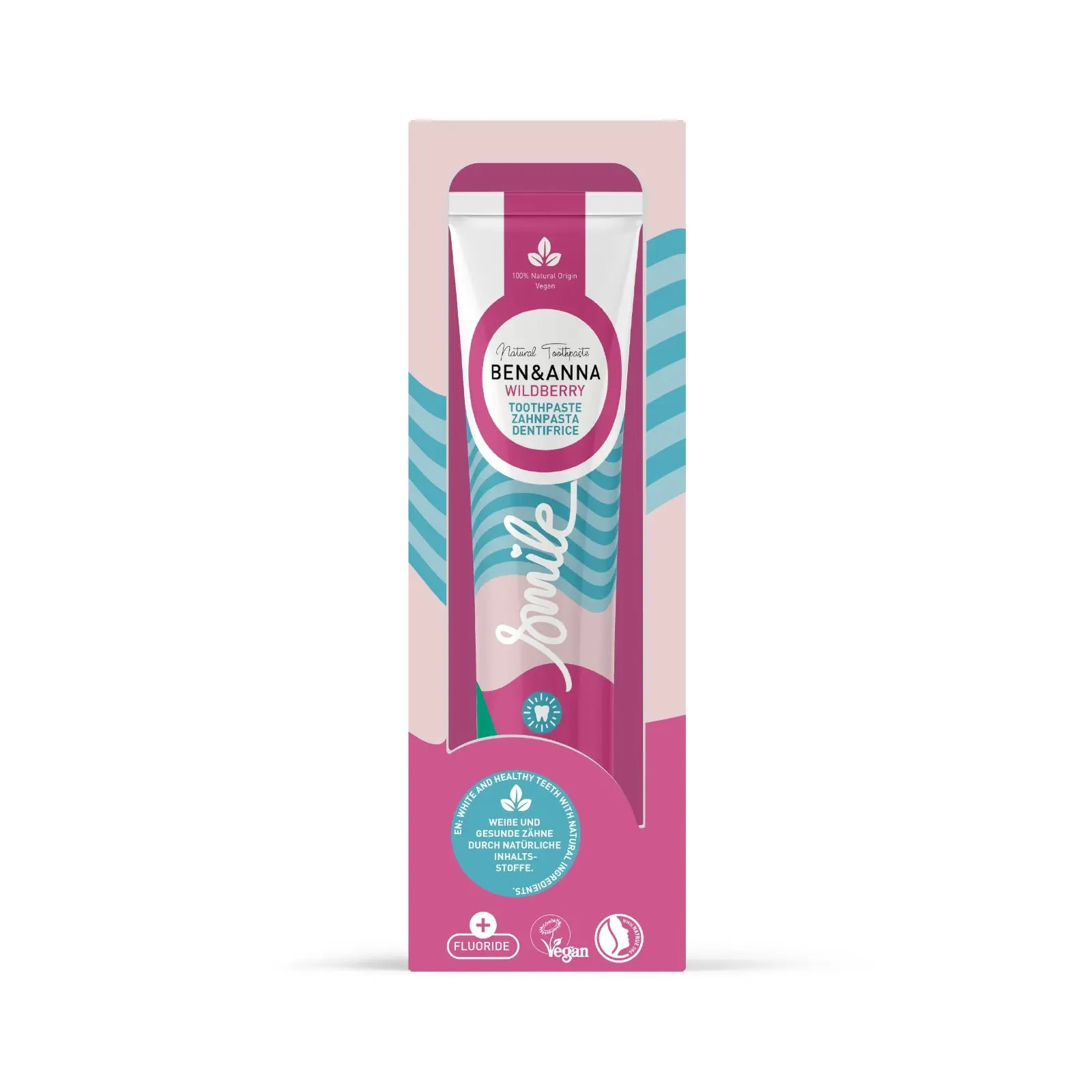 Οδοντόκρεμα Wild Berry με φθόριο, 75ml - Ben & Anna