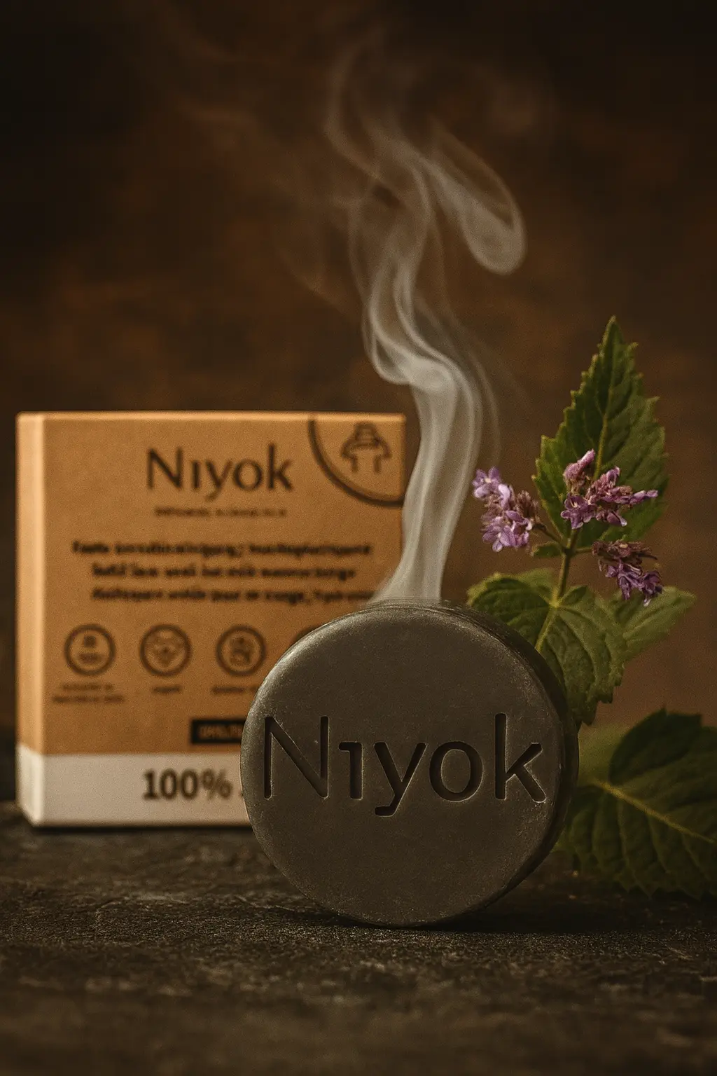 Στερεό Καθαριστικό Προσώπου Με Patchouli – Ενεργός Άνθρακας - Image 2