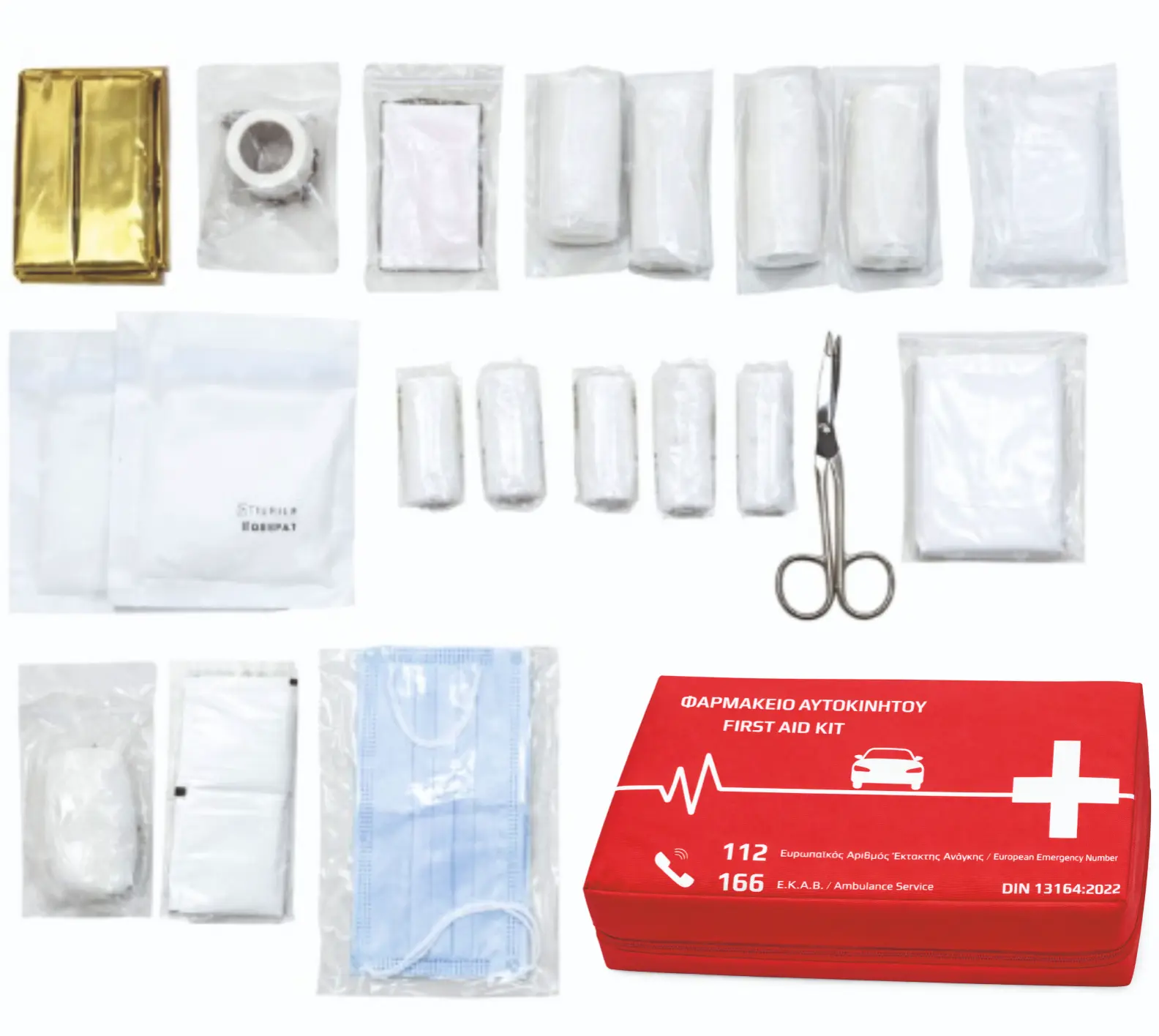 KIT Α΄ Βοηθειών Αυτοκινήτου (DIN 13164:2022) - Image 3